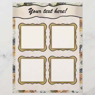 Layoutseiten für Scrapbook - Burlap