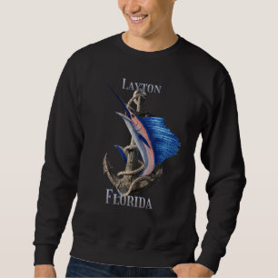 Layton Florida Schwertfisch Marlin Ocean Fischen Sweatshirt