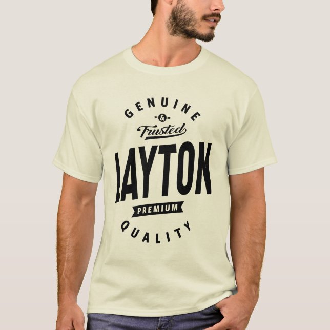 Layton Personalisiert Name Geburtstagsgeschenk T-Shirt (Vorderseite)