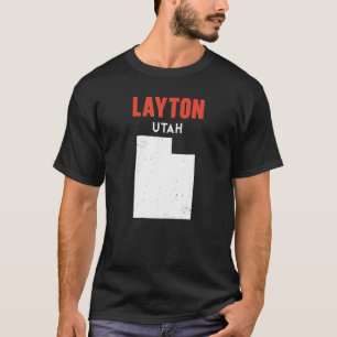 Layton Utah USA Staat America Travel Utahan T-Shirt