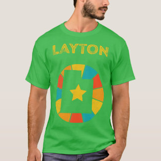 Layton Utah Vintag Distressed Souvenir 1 T-Shirt