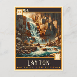 Layton, Utah | VINTAG Postkarte