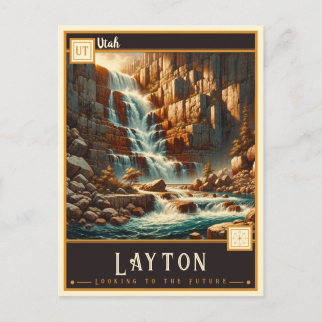Layton, Utah | VINTAG Postkarte (Vorderseite)
