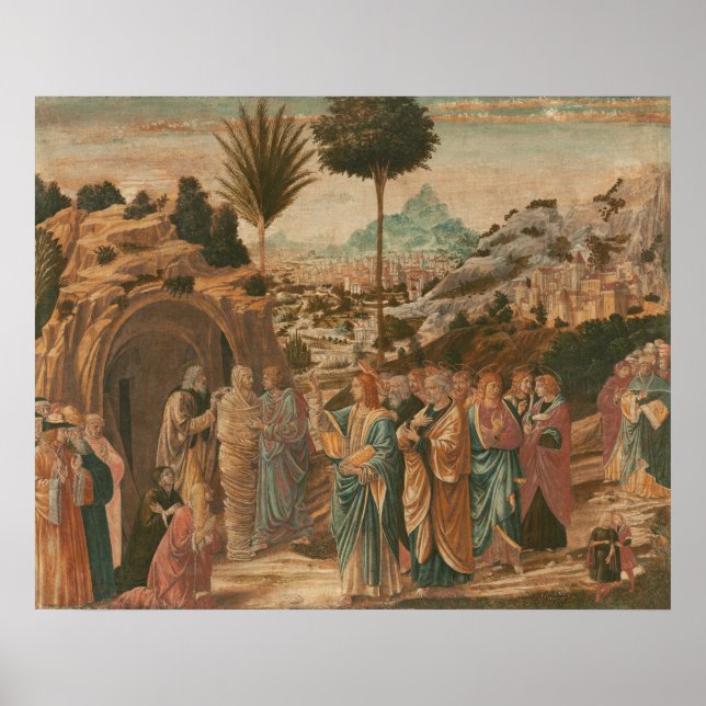 Lazarus Benozzo Gozzoli Kunst, Dichtung und Musik Poster (Vorne)