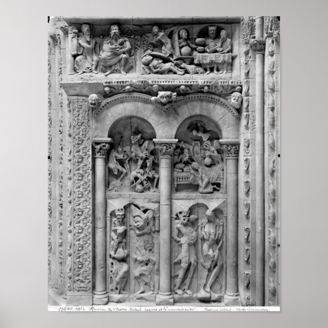 Lazarus und der Reiche, vom Südportal Poster (Vorne)