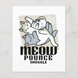 Laze Furdays - Niedliche Lazy Cats Design Flyer