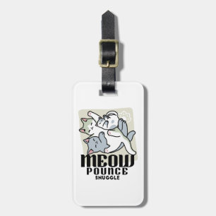 Laze Furdays - Niedliche Lazy Cats Design Gepäckanhänger