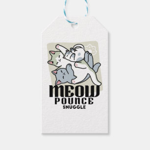 Laze Furdays - Niedliche Lazy Cats Design Geschenkanhänger