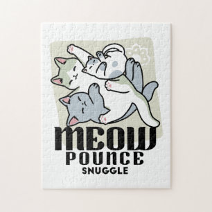 Laze Furdays - Niedliche Lazy Cats Design Puzzle