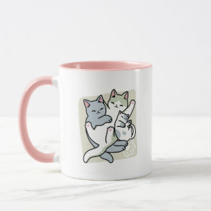 Laze Furdays - Niedliche Lazy Cats Design Tasse
