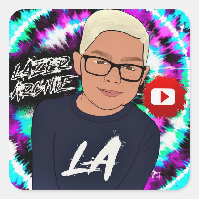 Lazer Archie Stickers (Vorderseite)