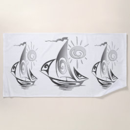 Laztagssegeln weiß strandtuch