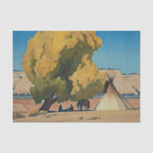 „Lazy Autumn“ Western Art von Maynard Dixon Seidenpapier