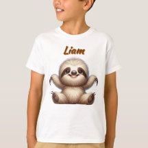 Lazy Baby Sloth - T - Shirt für individuell anpass