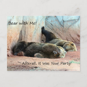Lazy Bears Post Card Postkarte