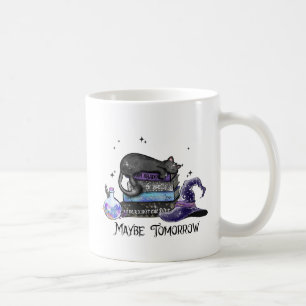 Lazy Black Cat, Halloween Cat   Für Bookworm Kaffeetasse