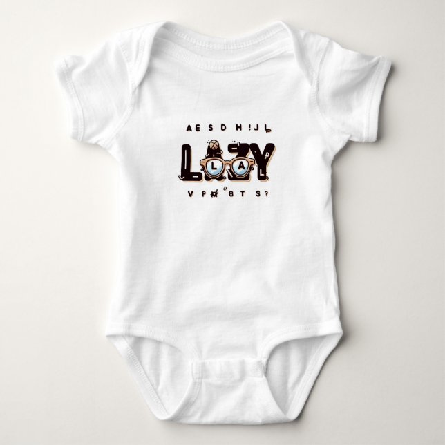 Lazy Bloom Baby Strampler (Vorderseite)