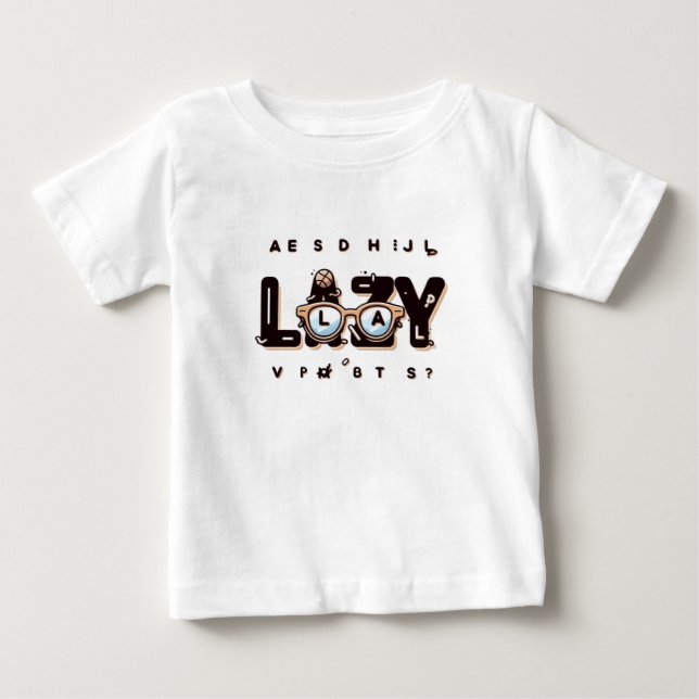 "Lazy Bloom Baby T-shirt (Vorderseite)