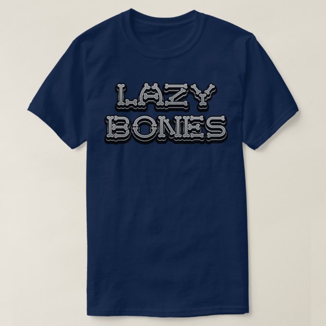 Lazy Bones Lazy Halloween-Kostüm T-Shirt (Design vorne)