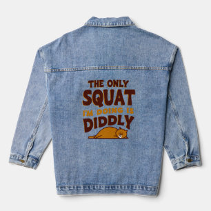 Lazy Cat Fitness - Didseliger Squat Champion Jeansjacke