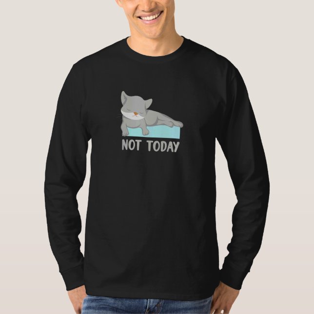 Lazy Cat for Kitten Owners T-Shirt (Vorderseite)