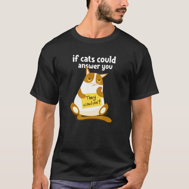 Lazy Cat for Kitten Owners T-Shirt (Vorderseite)