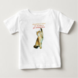 Lazy Cat Lover Funny Niedlich Cat Baby T-shirt