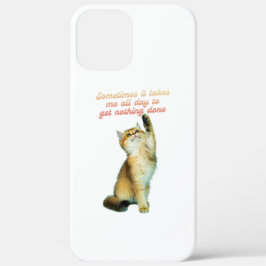 Lazy Cat Lover Funny Niedlich Cat Case-Mate iPhone Hülle