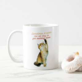 Lazy Cat Lover Funny Niedlich Cat Kaffeetasse