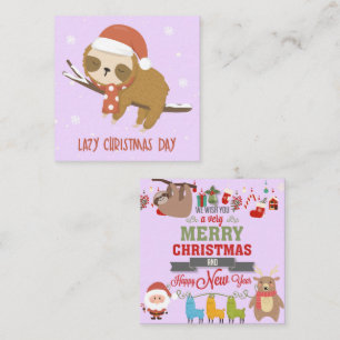Lazy Christmas Day Mitteilungskarte