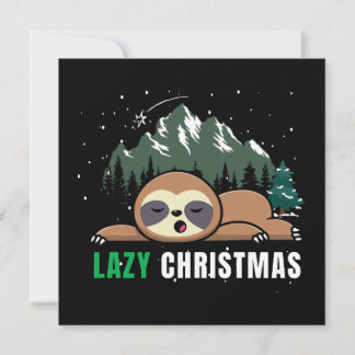 Lazy Christmas Sloth Funny