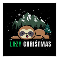 Lazy Christmas Sloth Funny