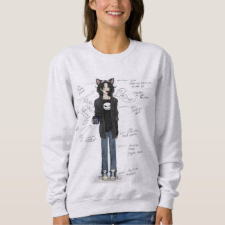 Lazy, comfy, and happy… kind of happy. sweatshirt