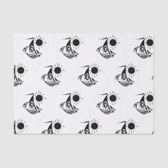 Lazy Day Sailing Seidenpapier (Vorderseite)