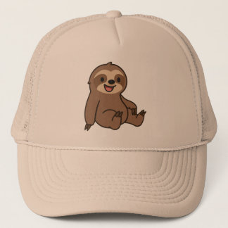 Lazy Day Sloth Hat - Cute Cartoon Sloth Cap Truckerkappe