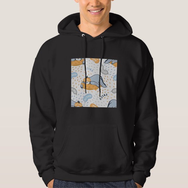 Lazy Day Sloth Hoodie (Vorderseite)