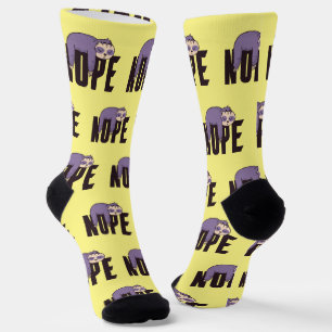 Lazy Day Sloth - "Nope" - Für Liebhaber von Sloth Socken