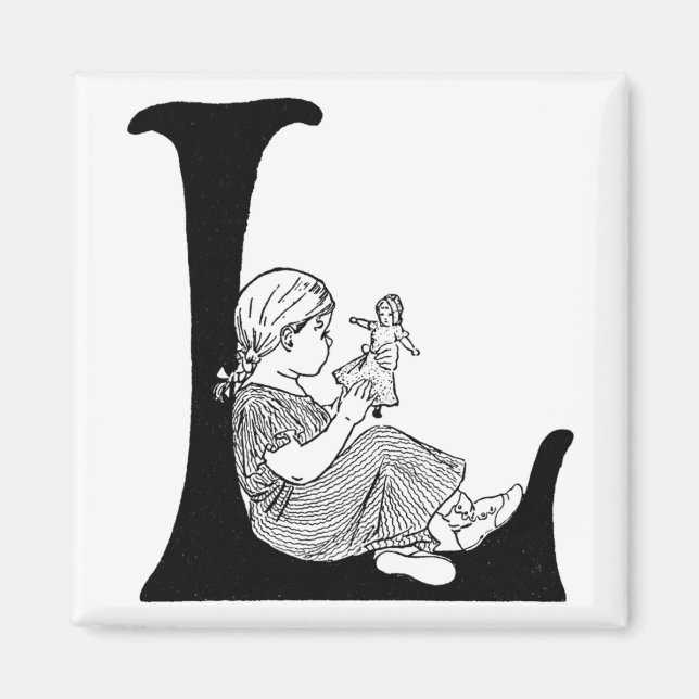 Lazy Days Letter 'L' - Magnet (Vorne)