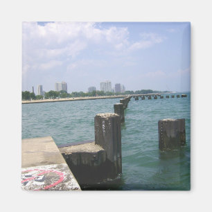 Lazy Days on Dock Magnet