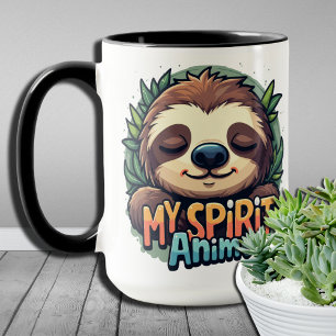 Lazy Days Sloth Lover spendet meinem Geist Animal  Tasse