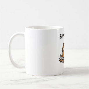 Lazy Dog Meme Cartoon  Kaffeetasse