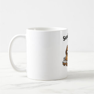 Lazy Dog Meme Cartoon Kaffeetasse