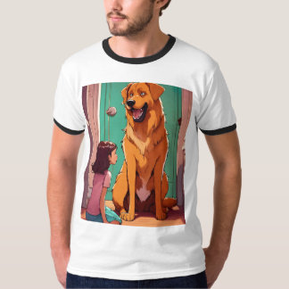 Lazy Dog Style: Men's Basic Ringer T-Shirt mit Sle