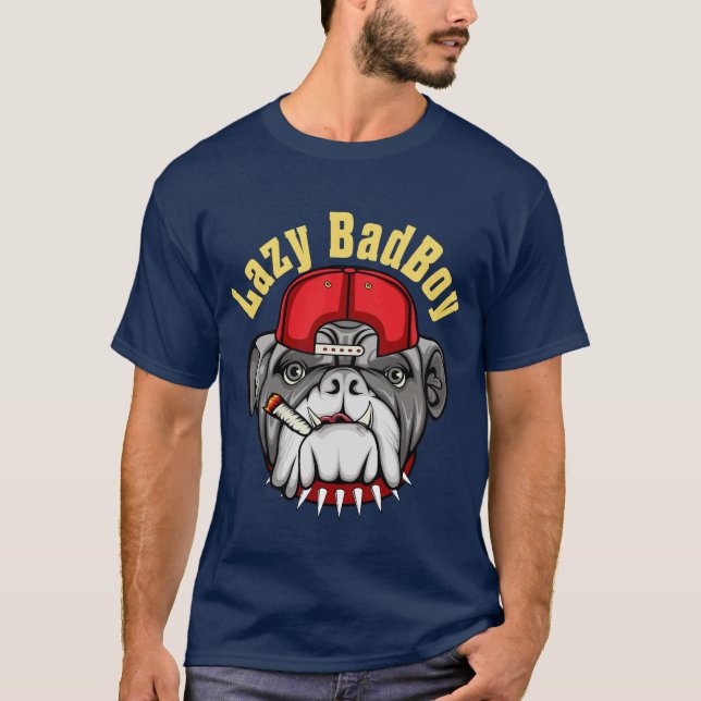 Lazy English Bulldog T - Shirt (Vorderseite)