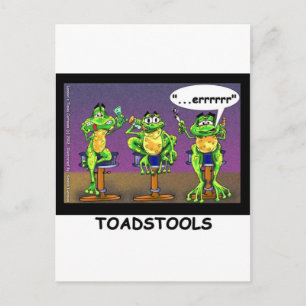 Lazy Frogs alias Toadstools Funny Gifts & T-Shirts Postkarte