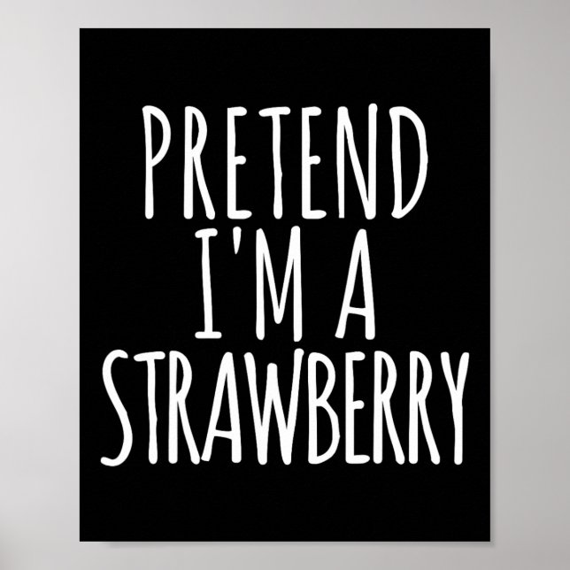 Lazy Fun Easy Halloween Kostüm, so tun, als wäre i Poster (Vorne)