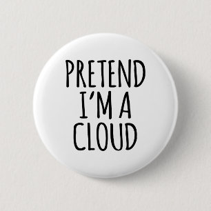 Lazy Funny Halloween Kostüm - Cloud Gift Sky Hoch Button