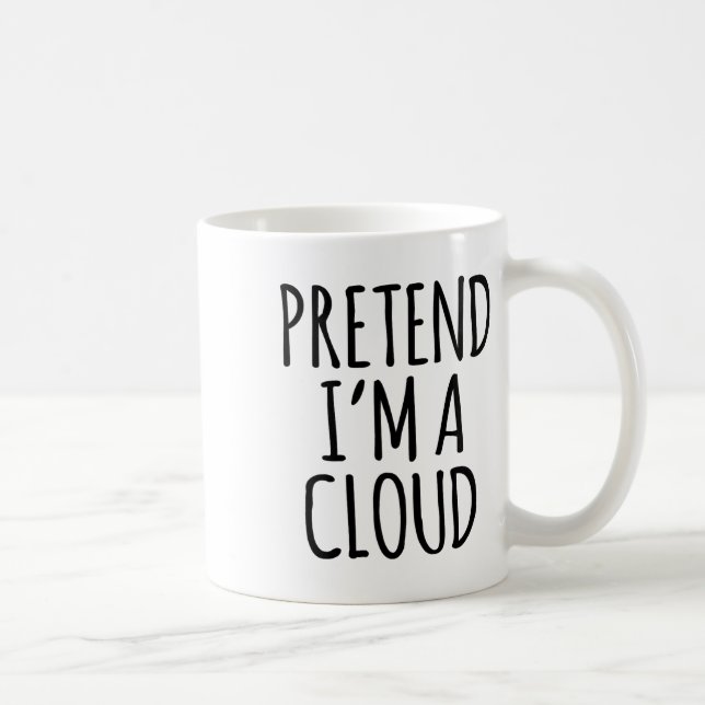 Lazy Funny Halloween Kostüm - Cloud Gift Sky Hoch Kaffeetasse (Rechts)