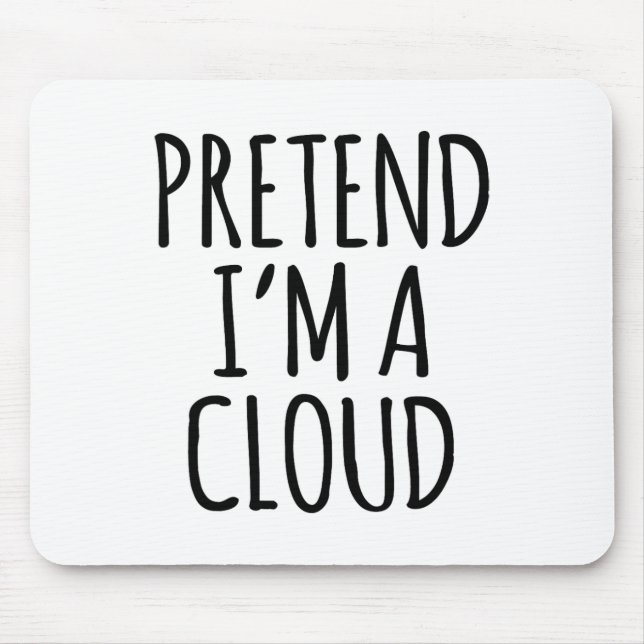 Lazy Funny Halloween Kostüm - Cloud Gift Sky Hoch Mousepad (Vorne)