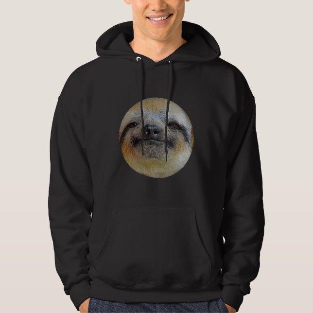Lazy Funny Sloth Hoodie (Vorderseite)